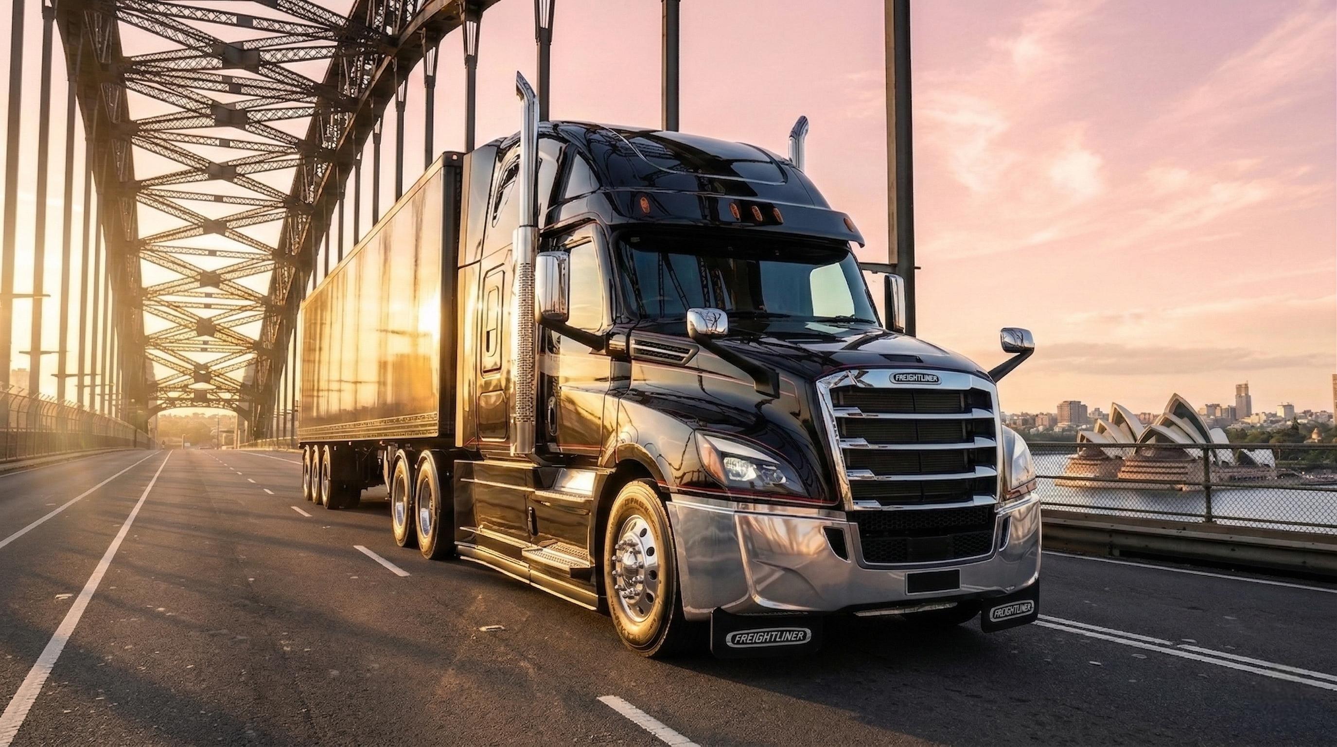 Freightliner truck crossing Sydney Harbour Bridge — K&C Auto Electrics